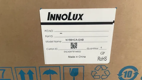 N156HCA-EAB original carton label