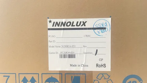 N156BGA-E53 original carton label